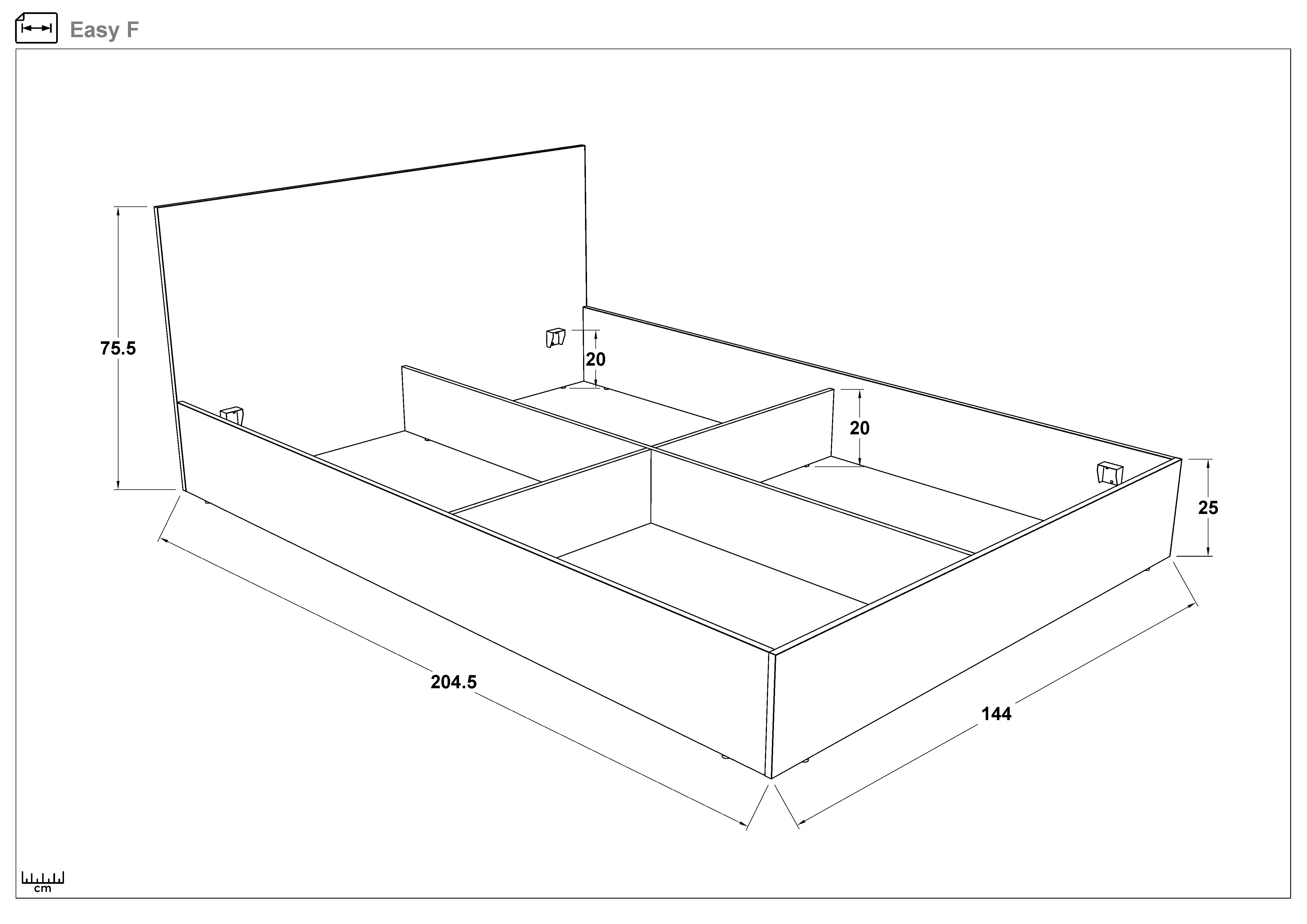 Спална 140/200 Изи + душек Neo Dream + механизам