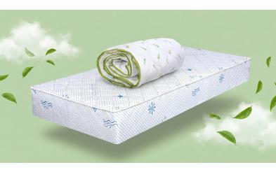 Комплет душек 144/190 + прекривка 200/220 Боди баланс + Green Tea Комплет душек 144/190 + прекривка 200/220