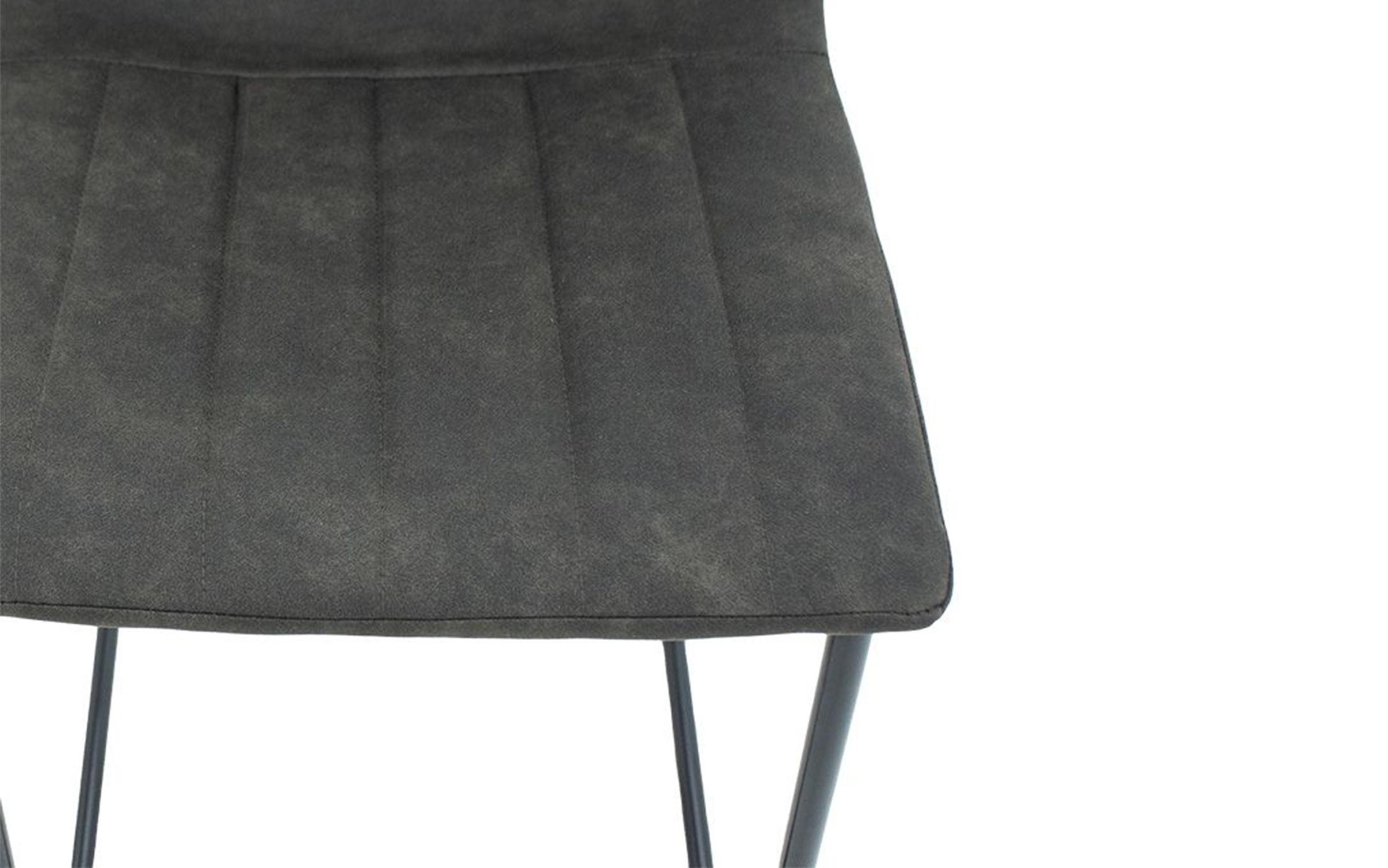 Бар стол Дезајр, црн + темно сив  6