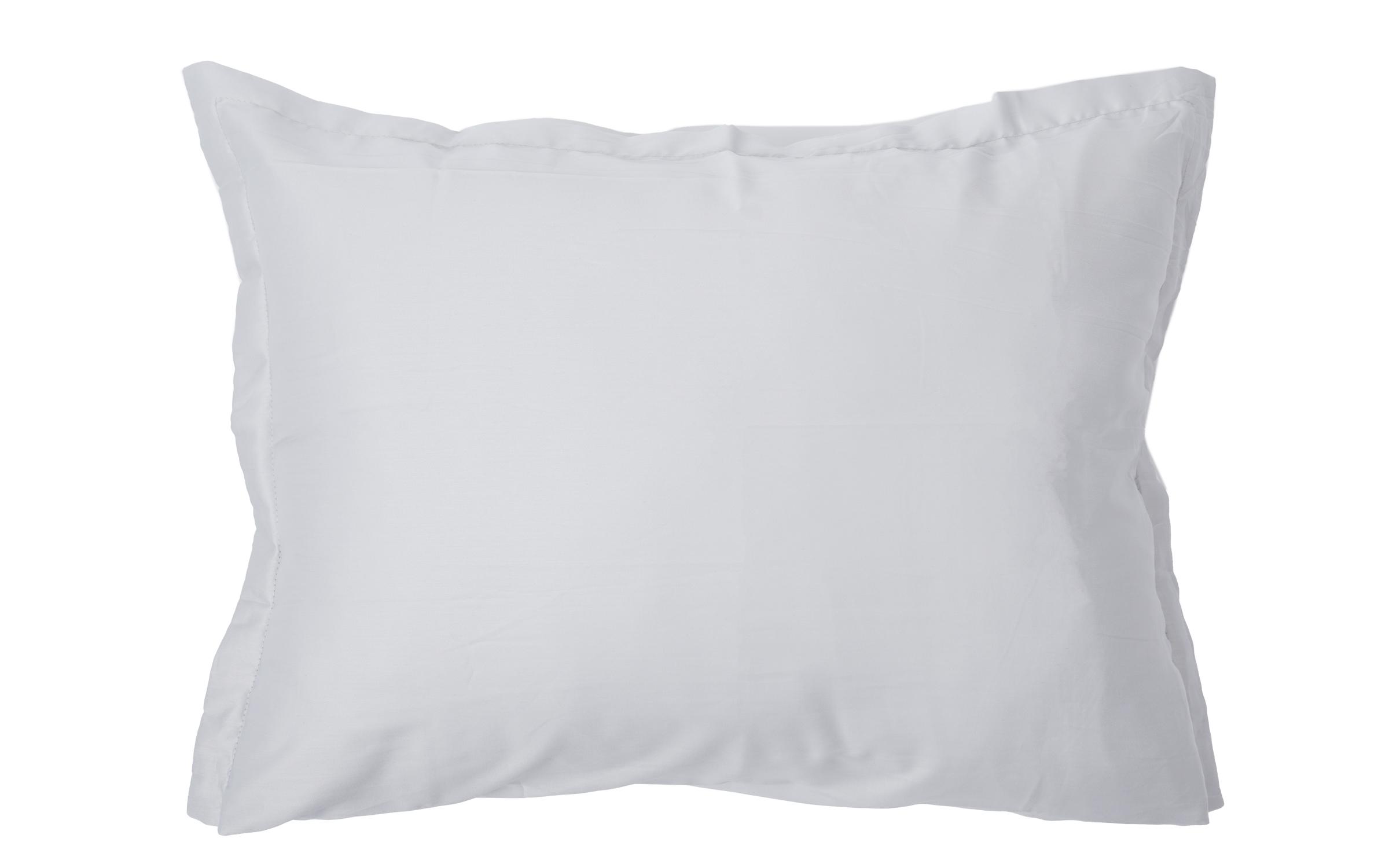Навлака за перница со раб 50/70 см Сатен, бела , Сатен  1