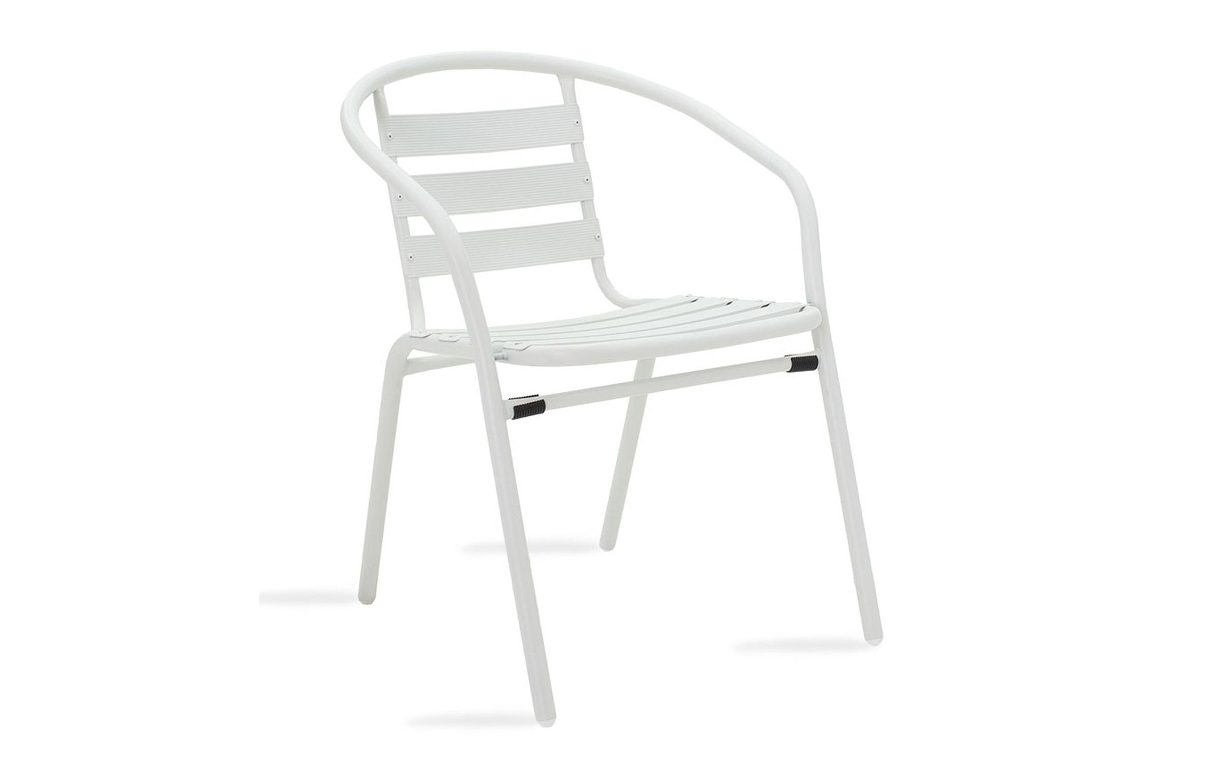 Градинарски стол Тејд, бел  1