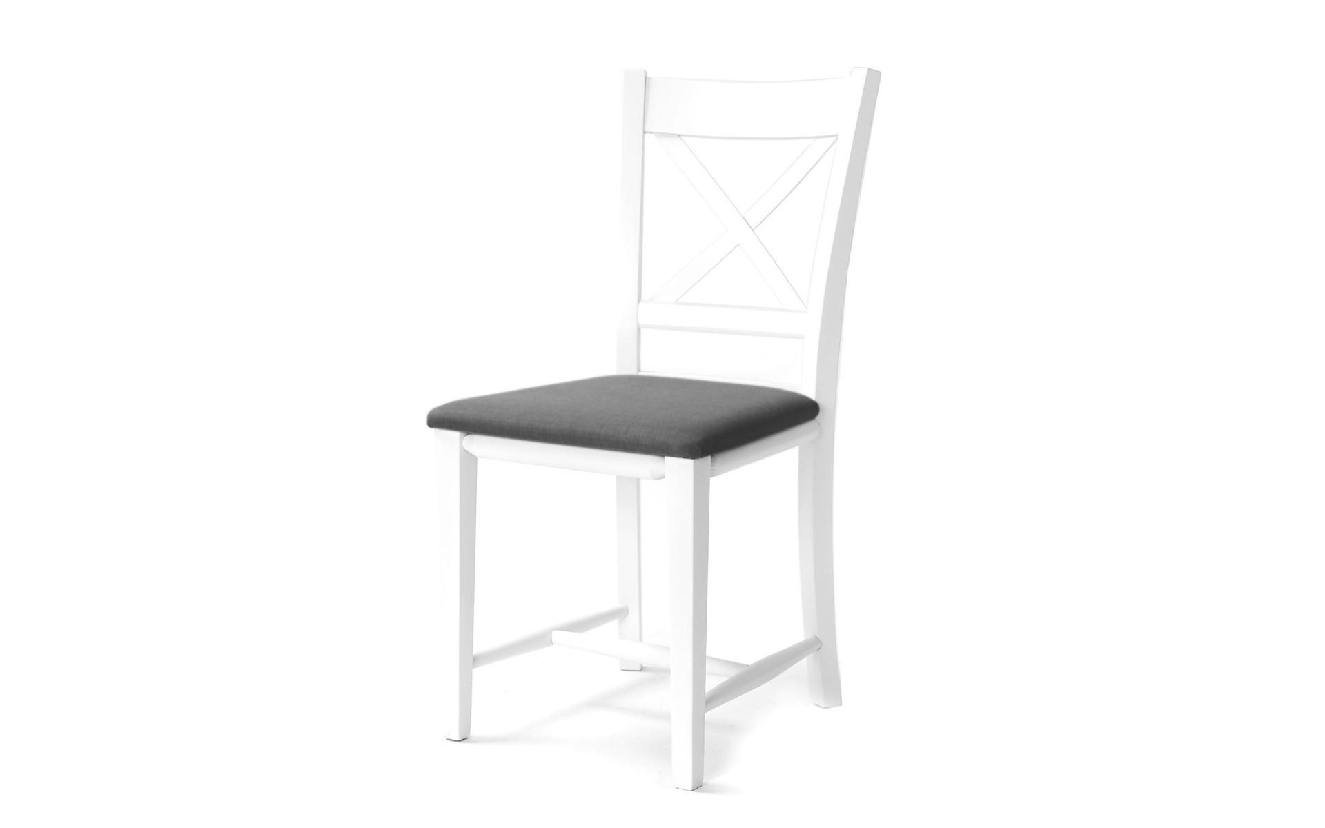 Трапезариски стол Кортес, бел + сиво  1