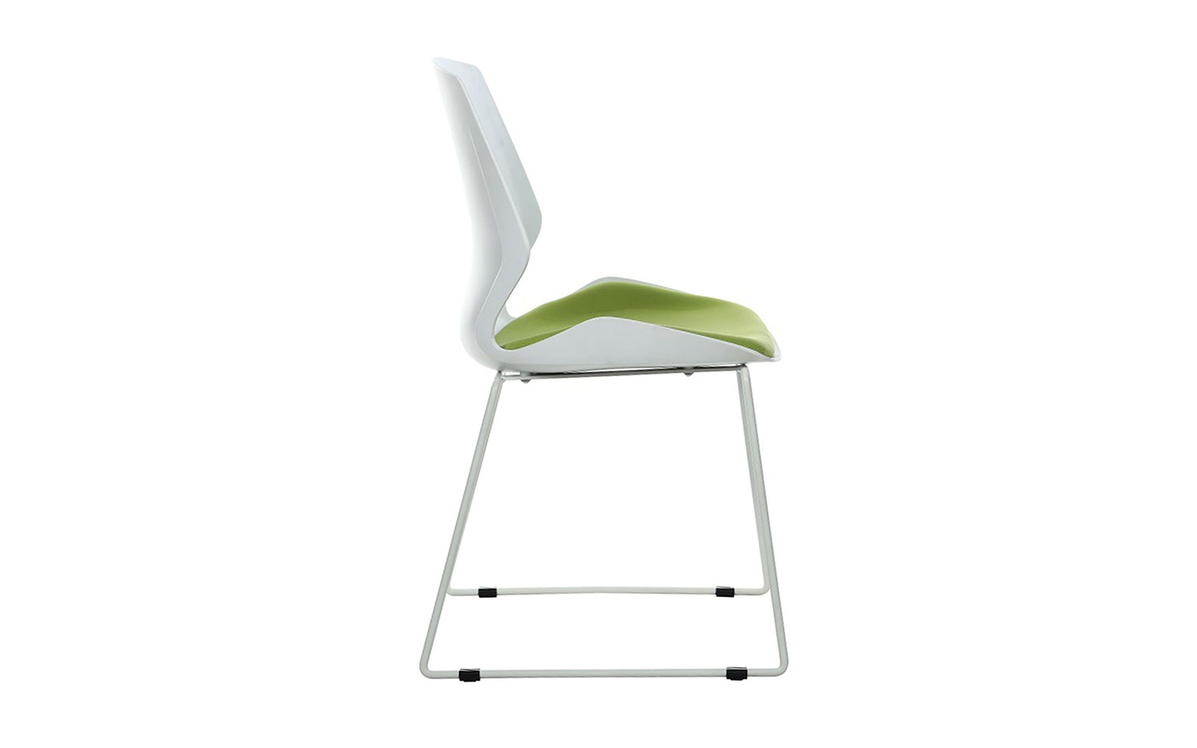 Стол за посетители Гентар, бел + зелен  3