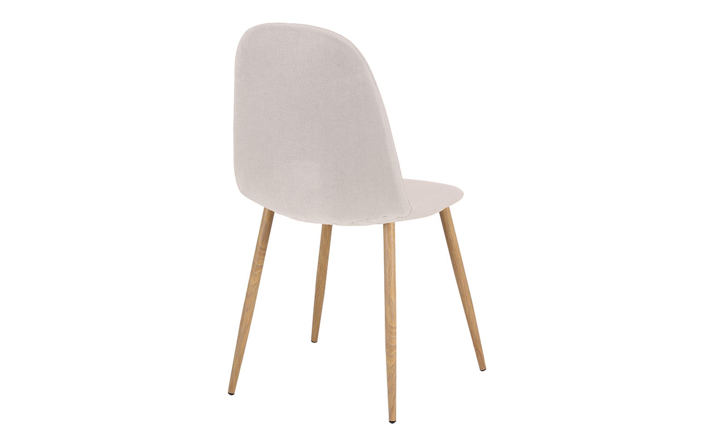 Трпезариски стол Белла, светло сива + натурална  4
