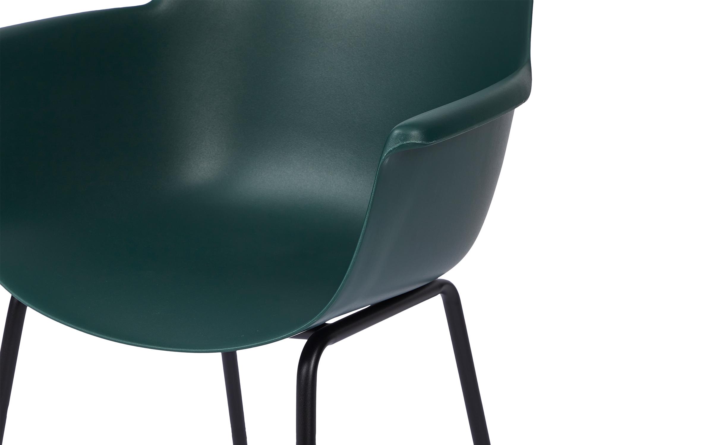 Градинарски стол Мај, зелен + црн  3