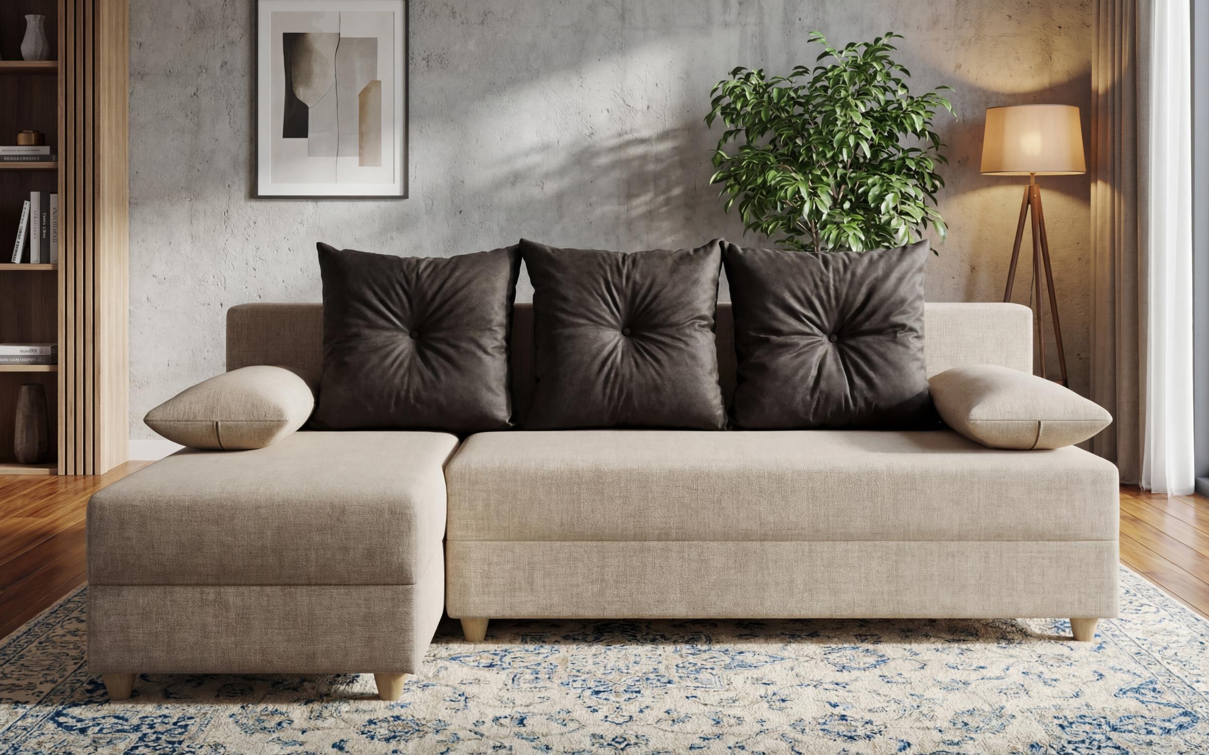 Аголна гарнитура на спуштање Атлас, беж + антрацит  1