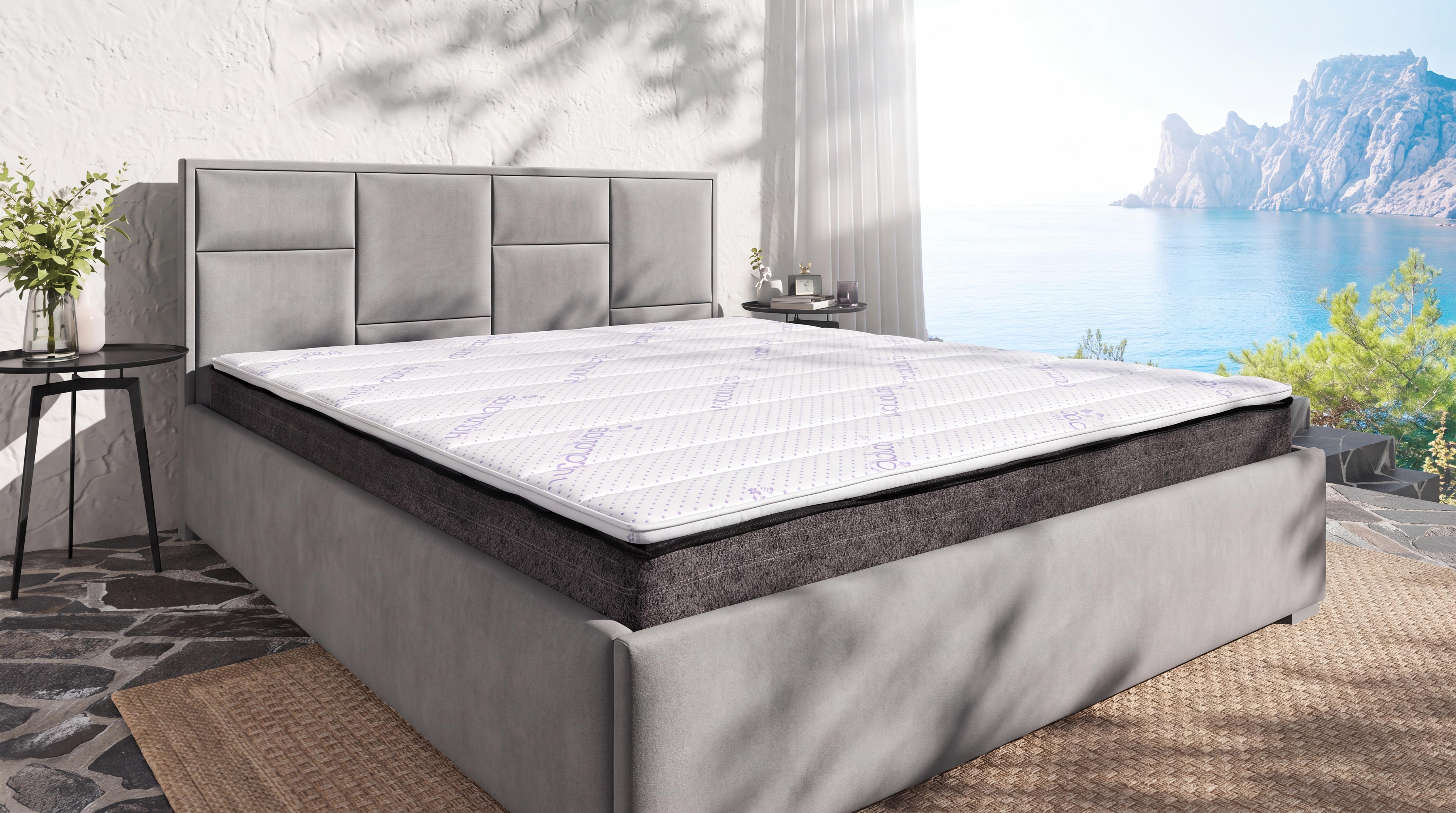 Комплет душек 160/200 двостран + наддушек 160/200 Black Pearl Roll + MEMO LINE LAVENDER,   1