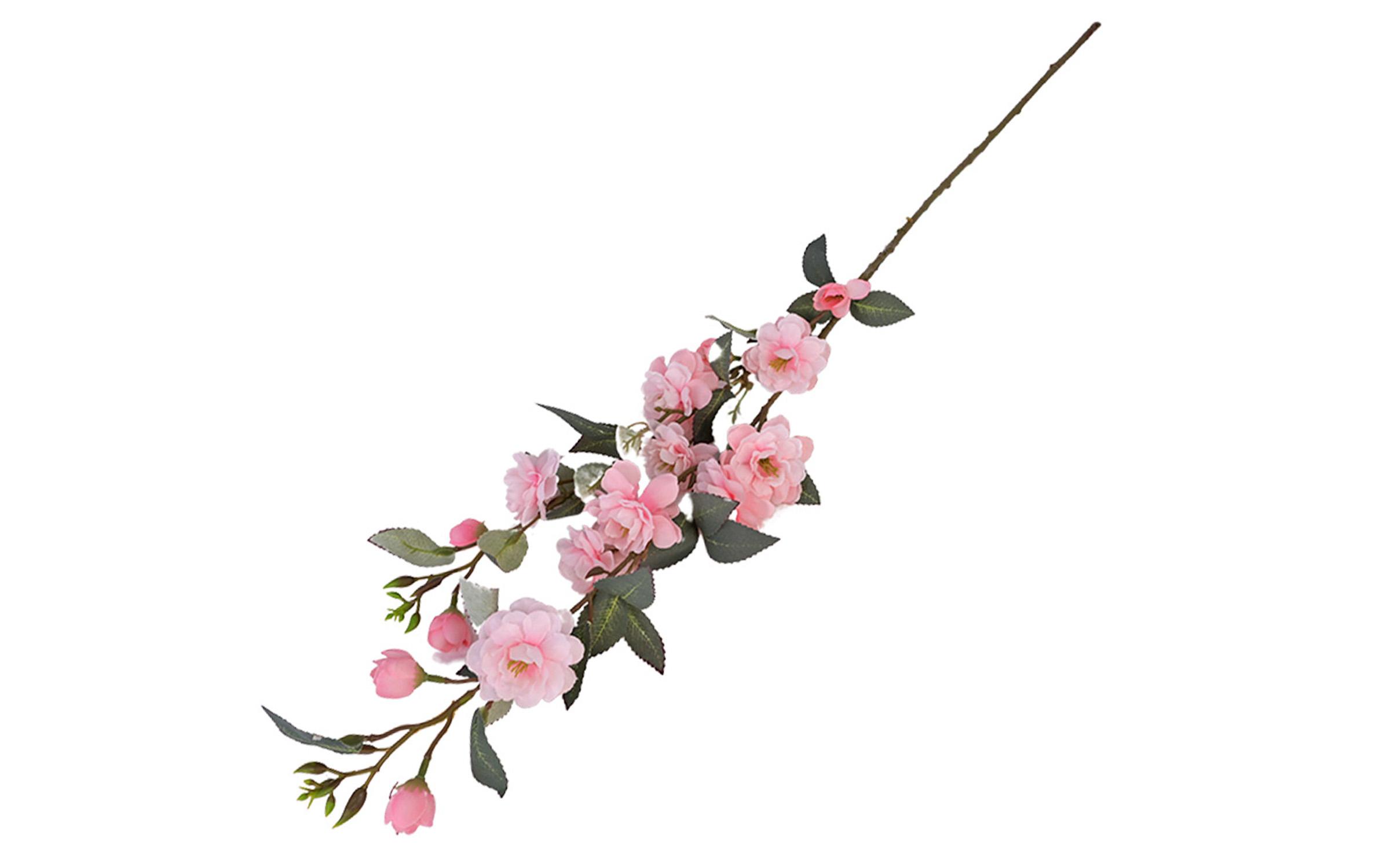 Вештачка гранка на Камелија, розева, розева, 90 см.  1
