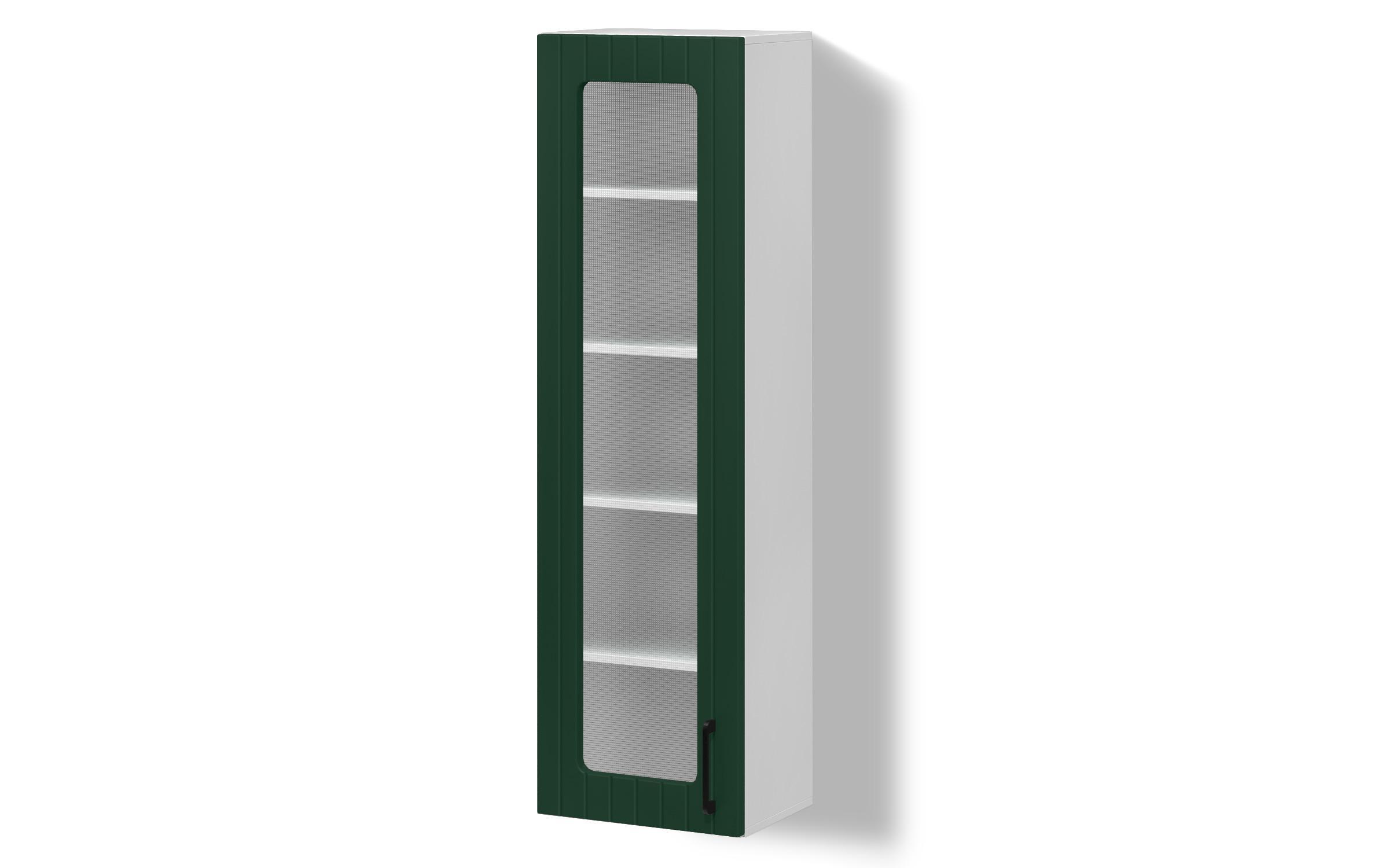 Кујнски шкаф витрина Ава 37, зелен  1