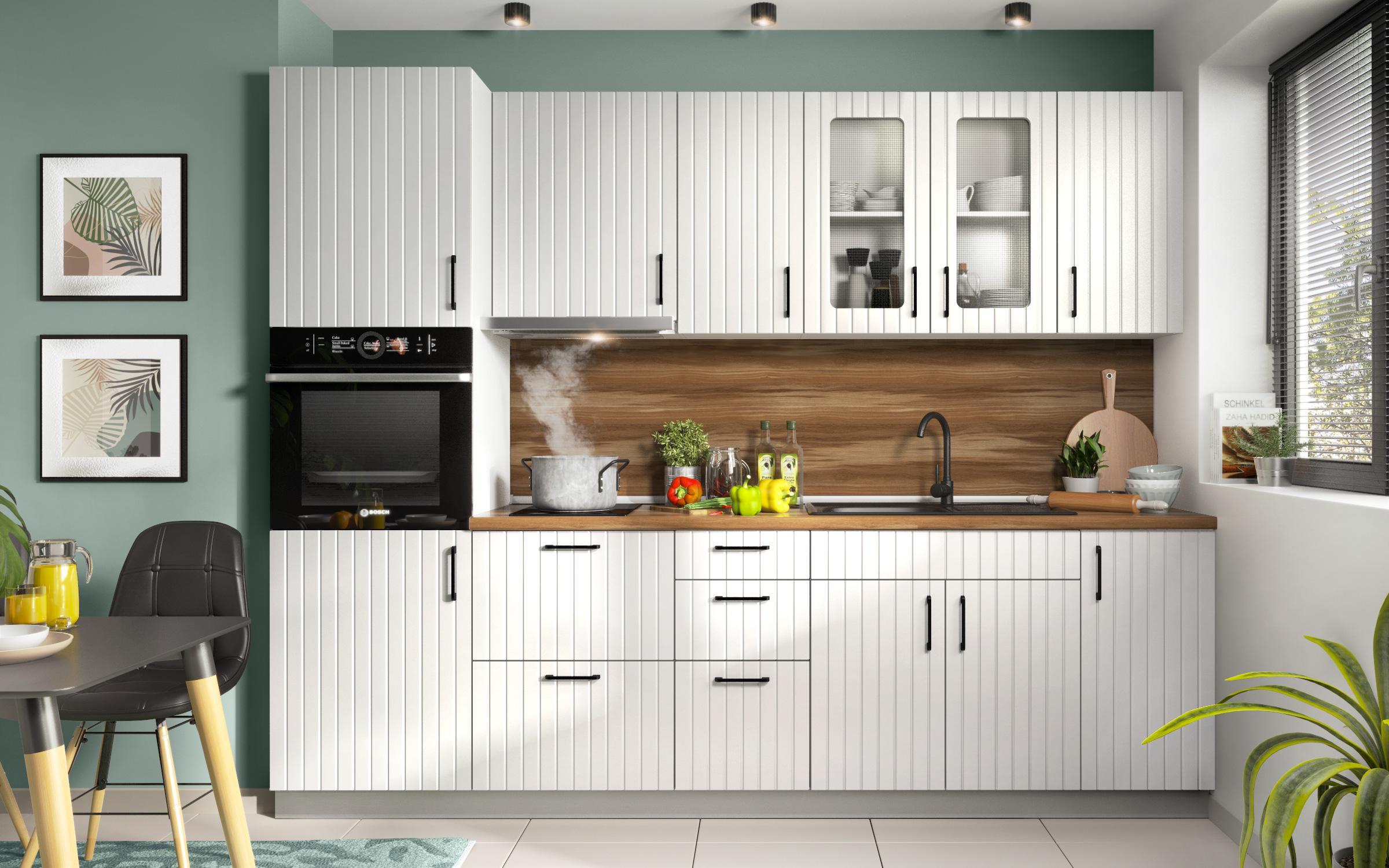 Кујнски шкаф за аспиратор Ава 38, бела  3