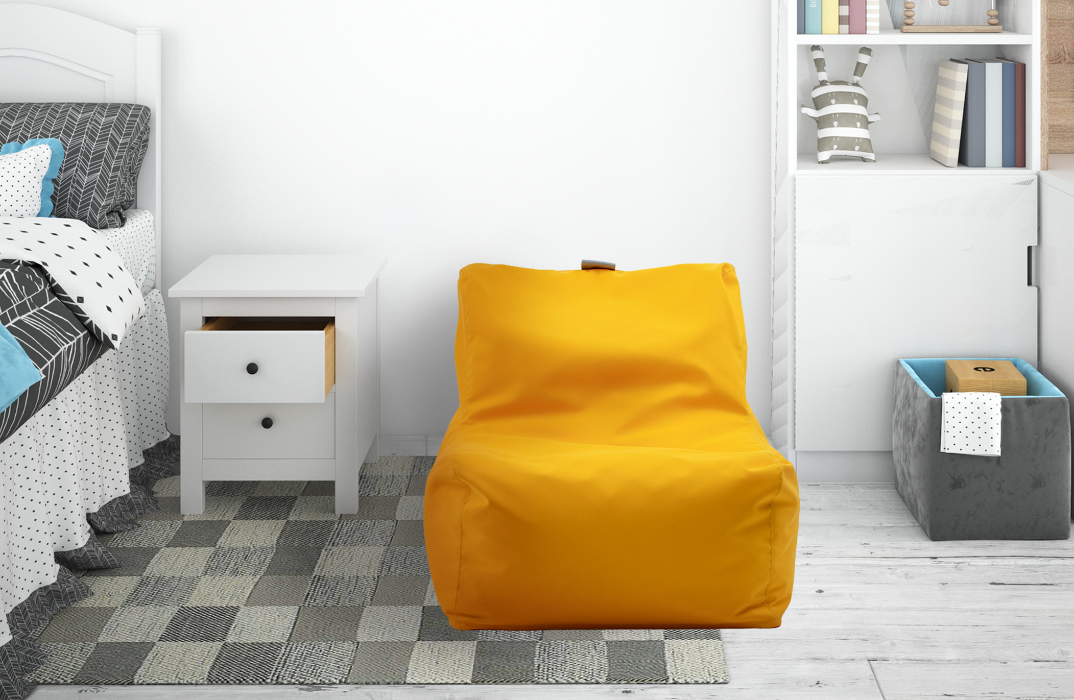 Барбарон тип фотелја, жолт / погоден за надворешна употреба  4