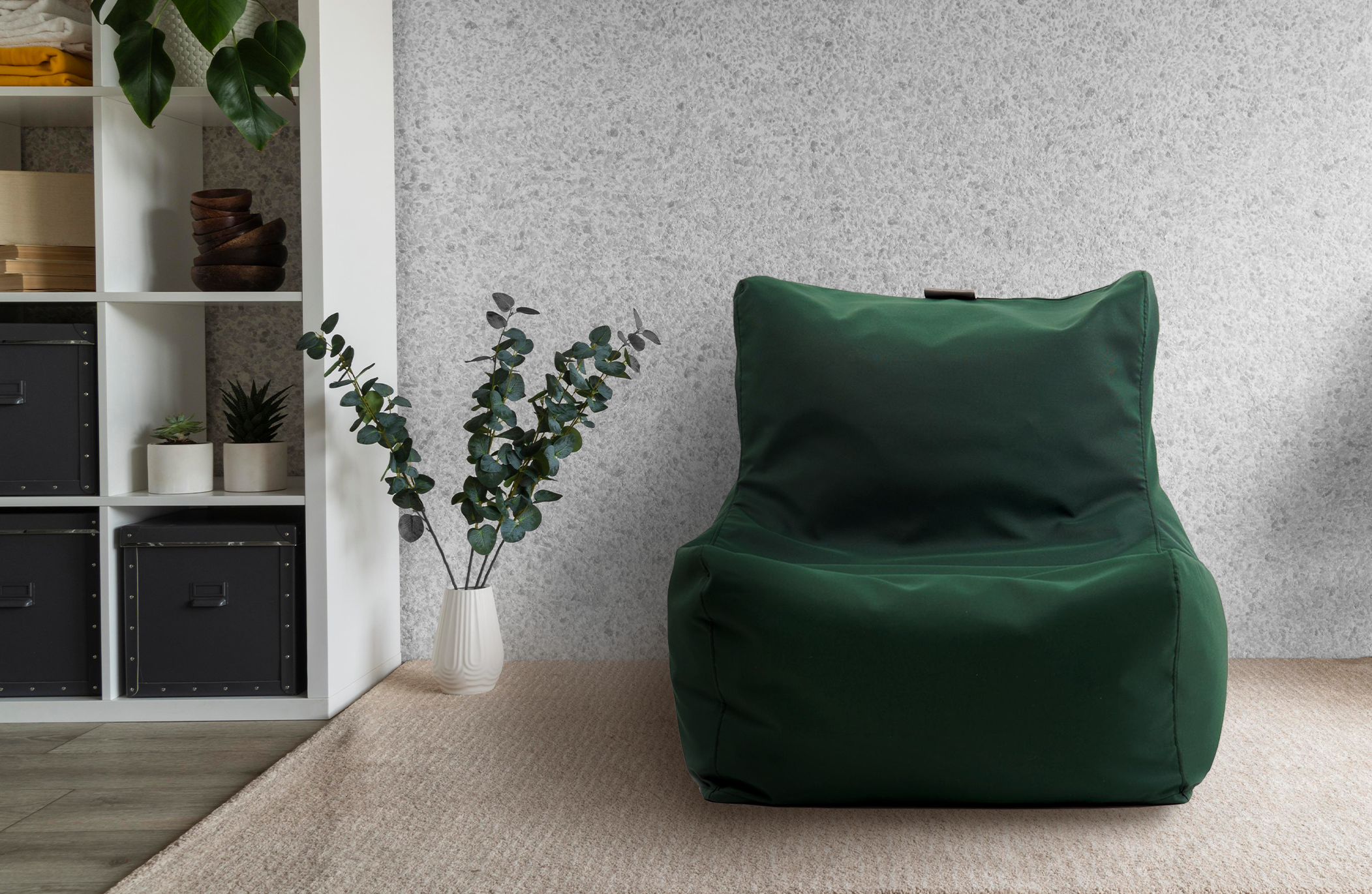 Барбарон тип фотелја, зелен / погоден за надворешна употреба  4