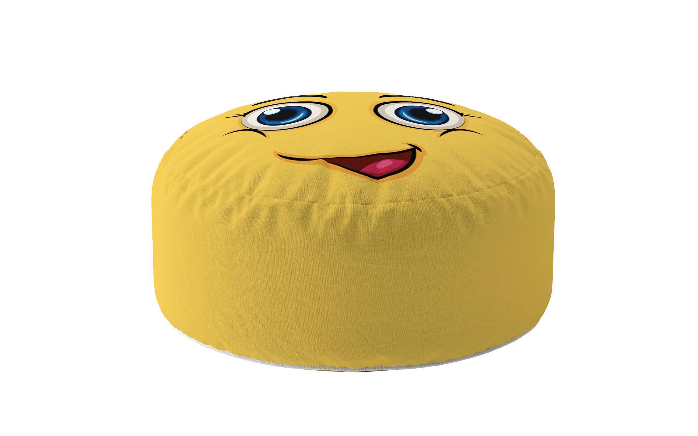 Детски Lazy bag/ Насмевка, 47/35 см, жолта  1