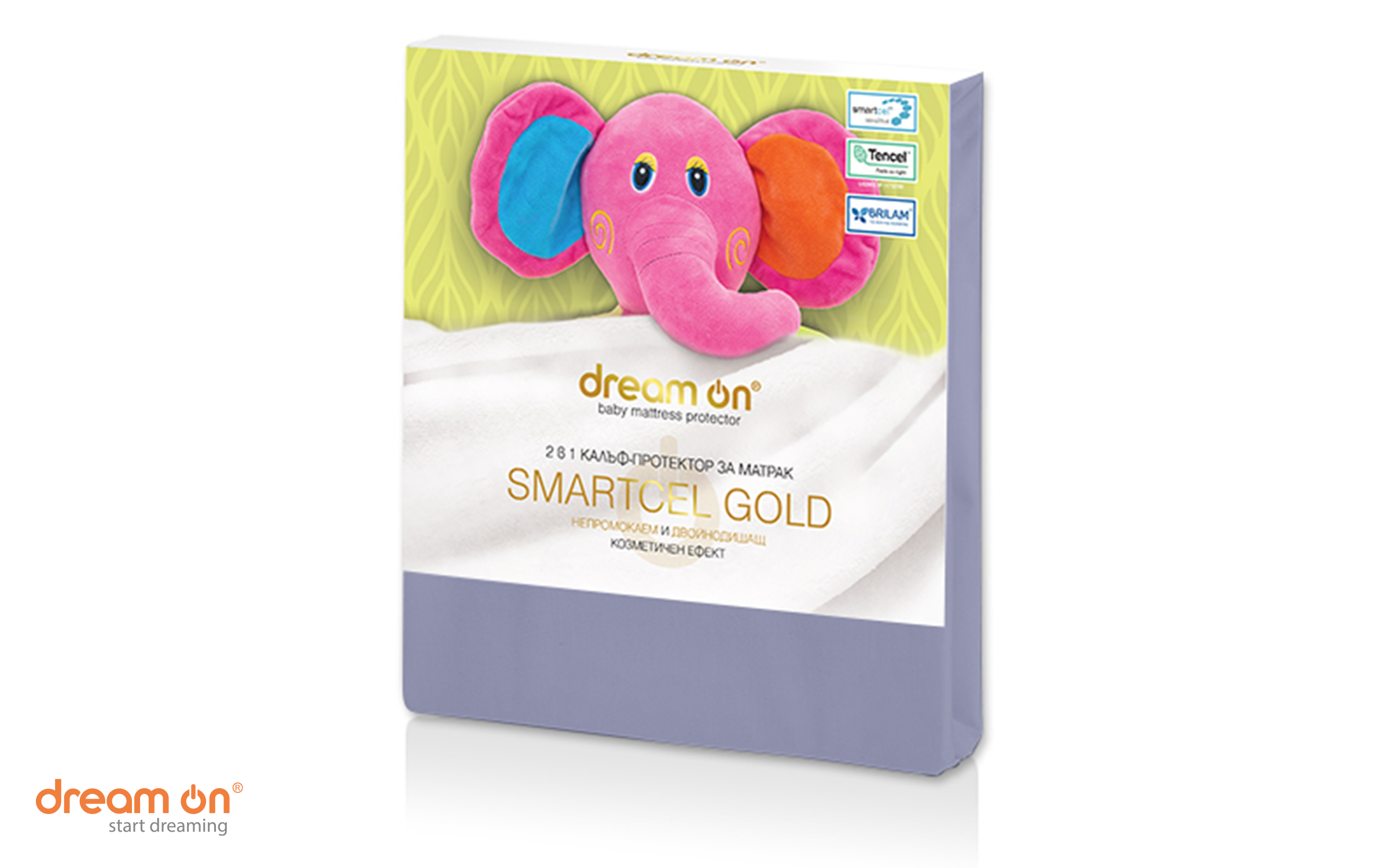 Протектор за душек 60/120 Smartcel Gold, сива  2