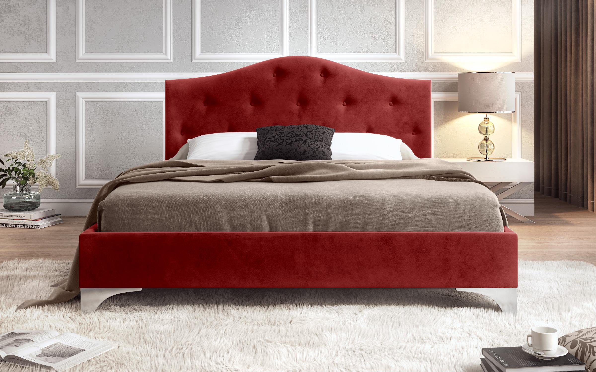 Спална Ладива за двостран душек 160/200, црвена  3