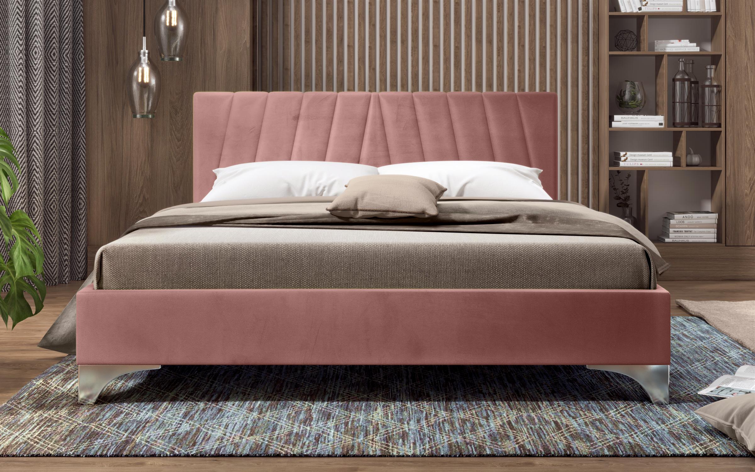 Спална Мартела за двостран душек 180/200, розева  3
