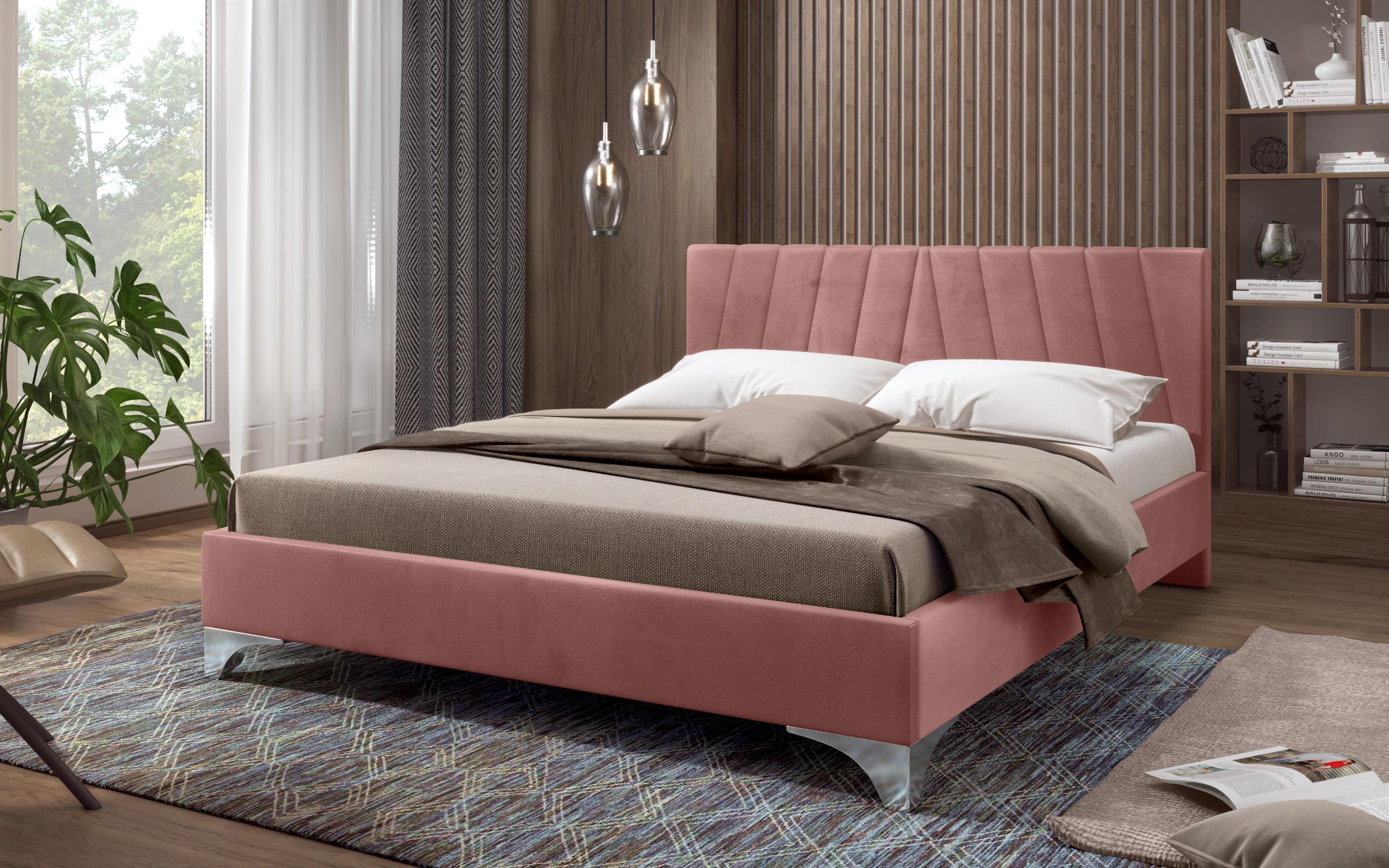 Спална Мартела за двостран душек 160/200, розева  2