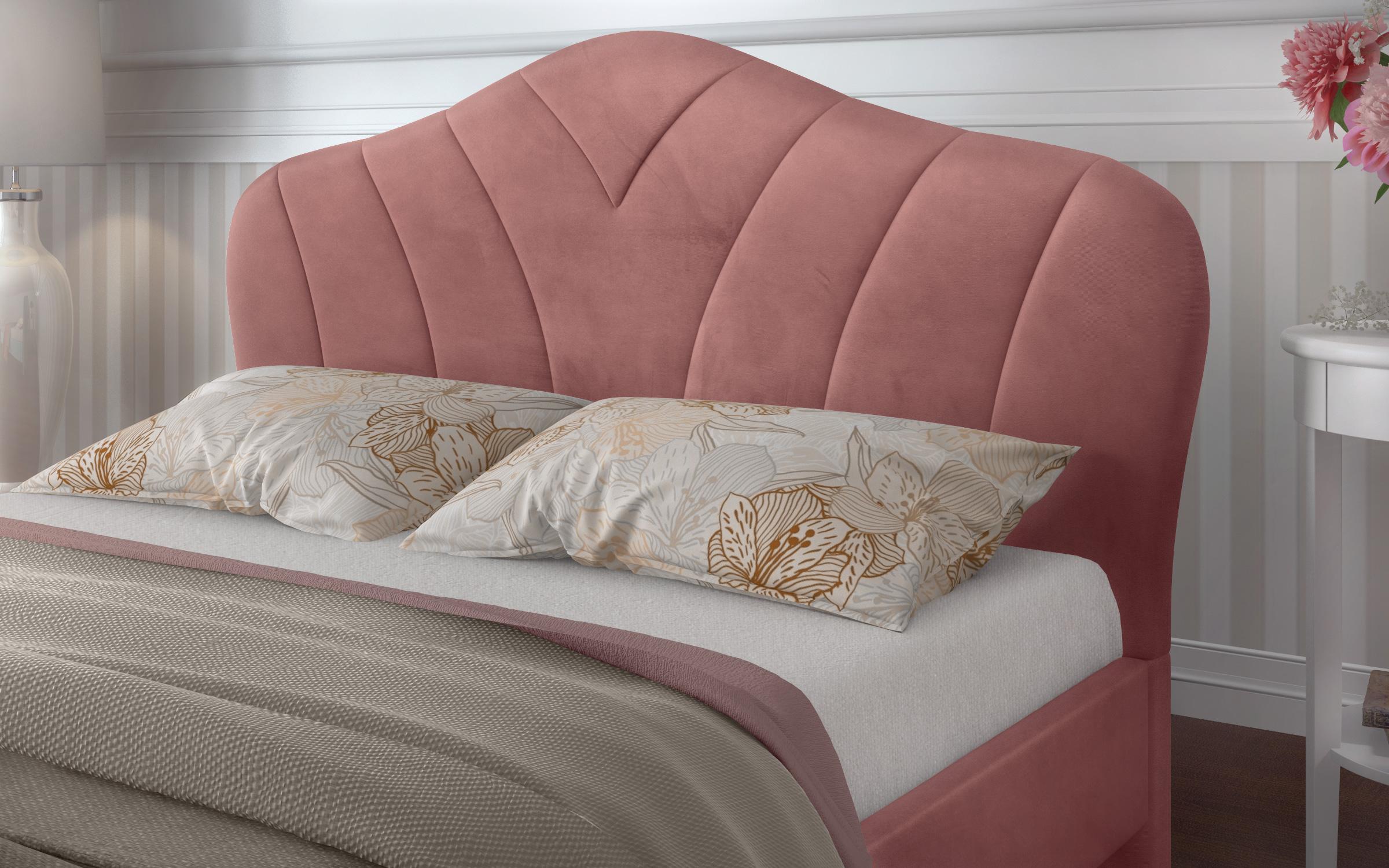 Спална Палмина за двостран душек 180/200, розева  5