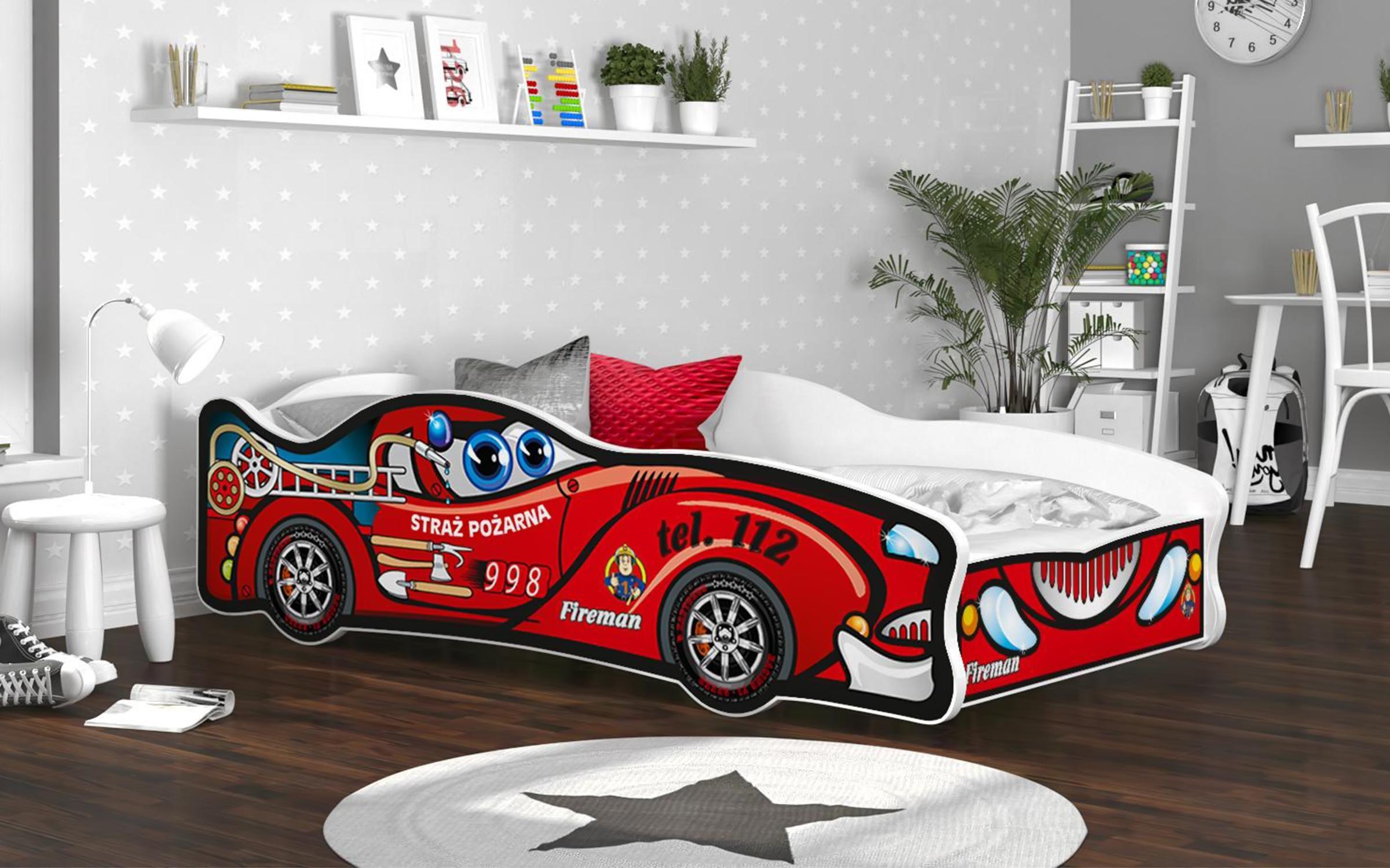 Детски кревет Cars, црвен  1