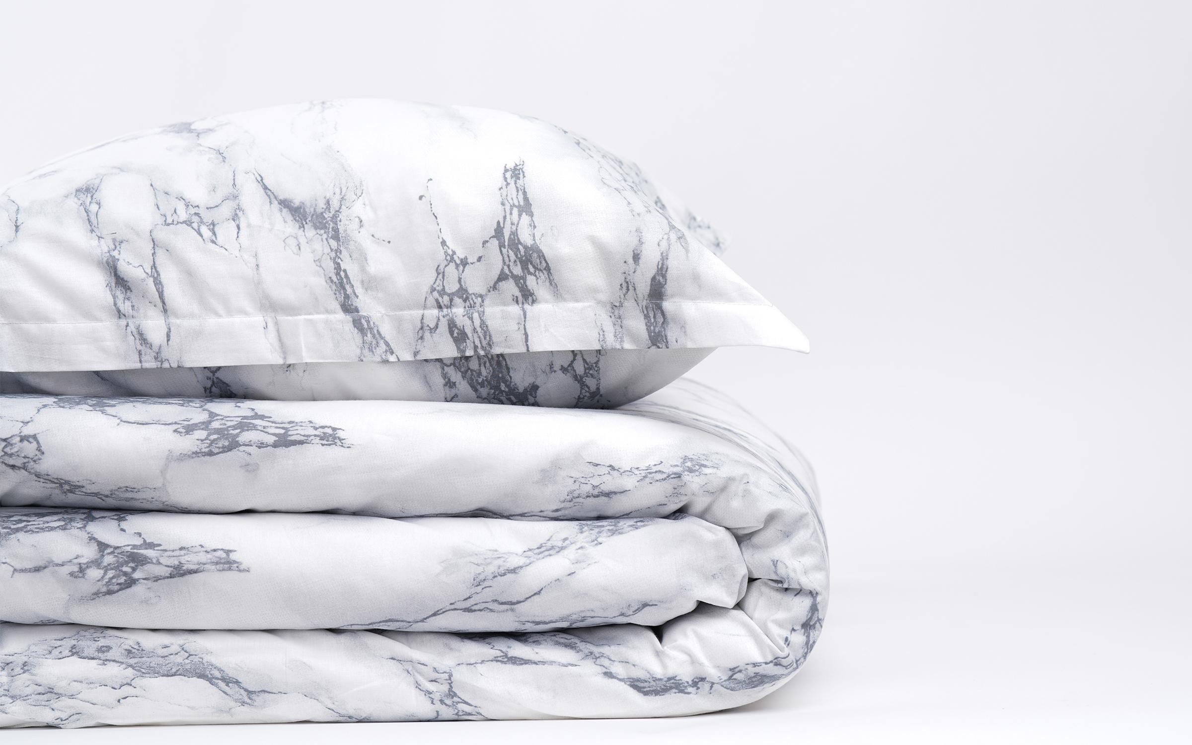 3 дела 200/220 см.; Ранфорс 100% Памук Marble, разнобоен  2