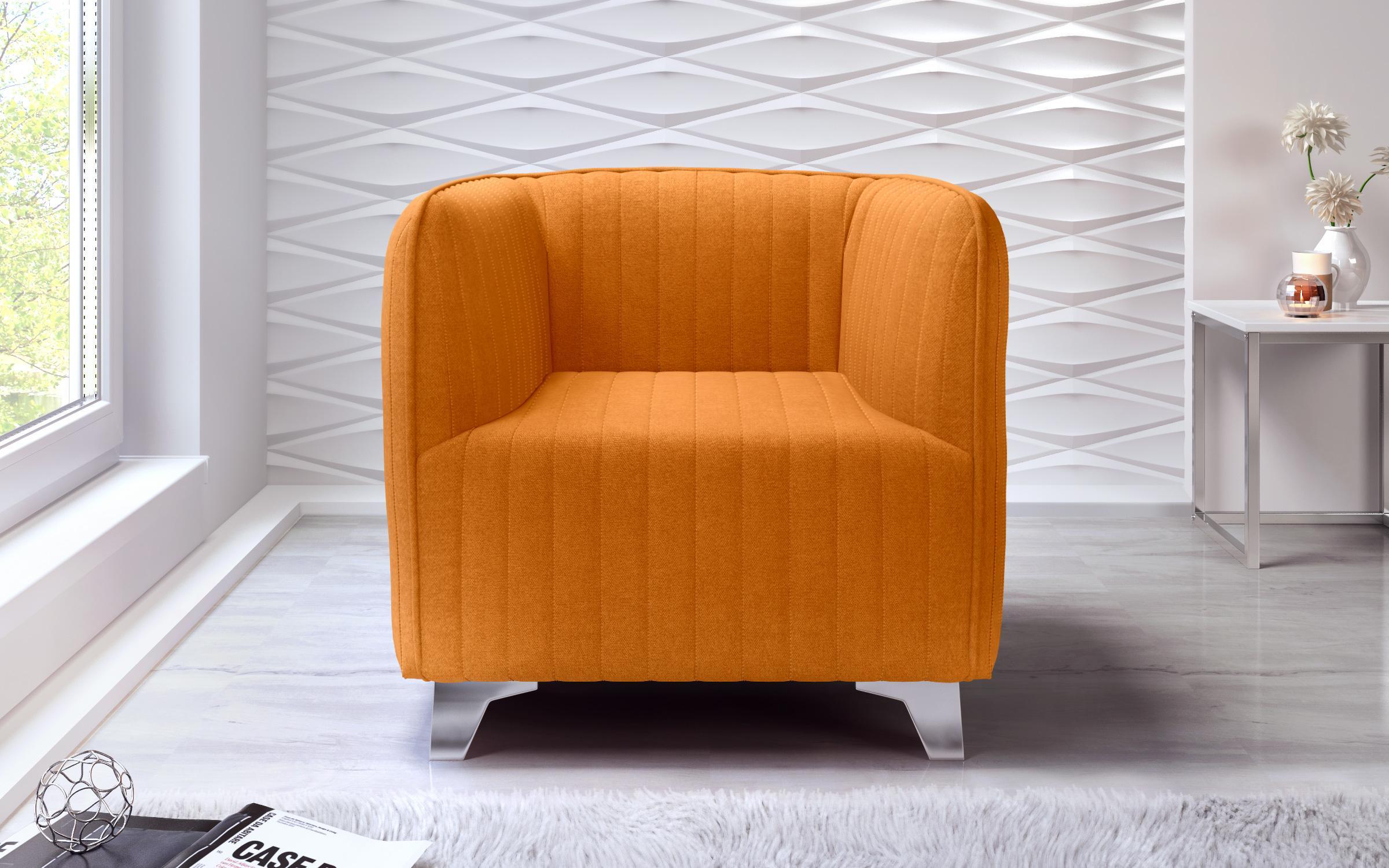 Фотелја Макао, портокаловa  1