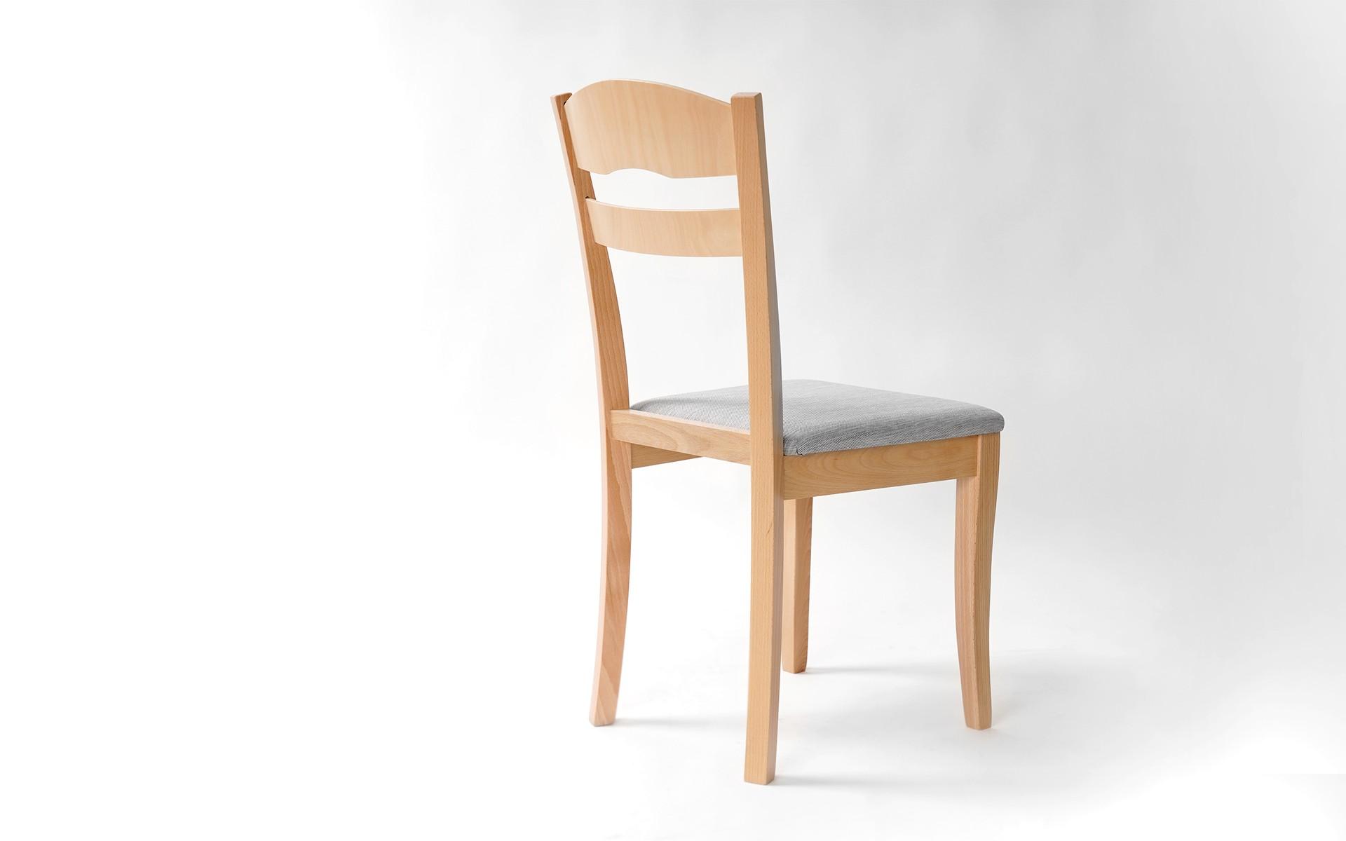 Трпезариски стол Елидо, бука со сиво седиште  4