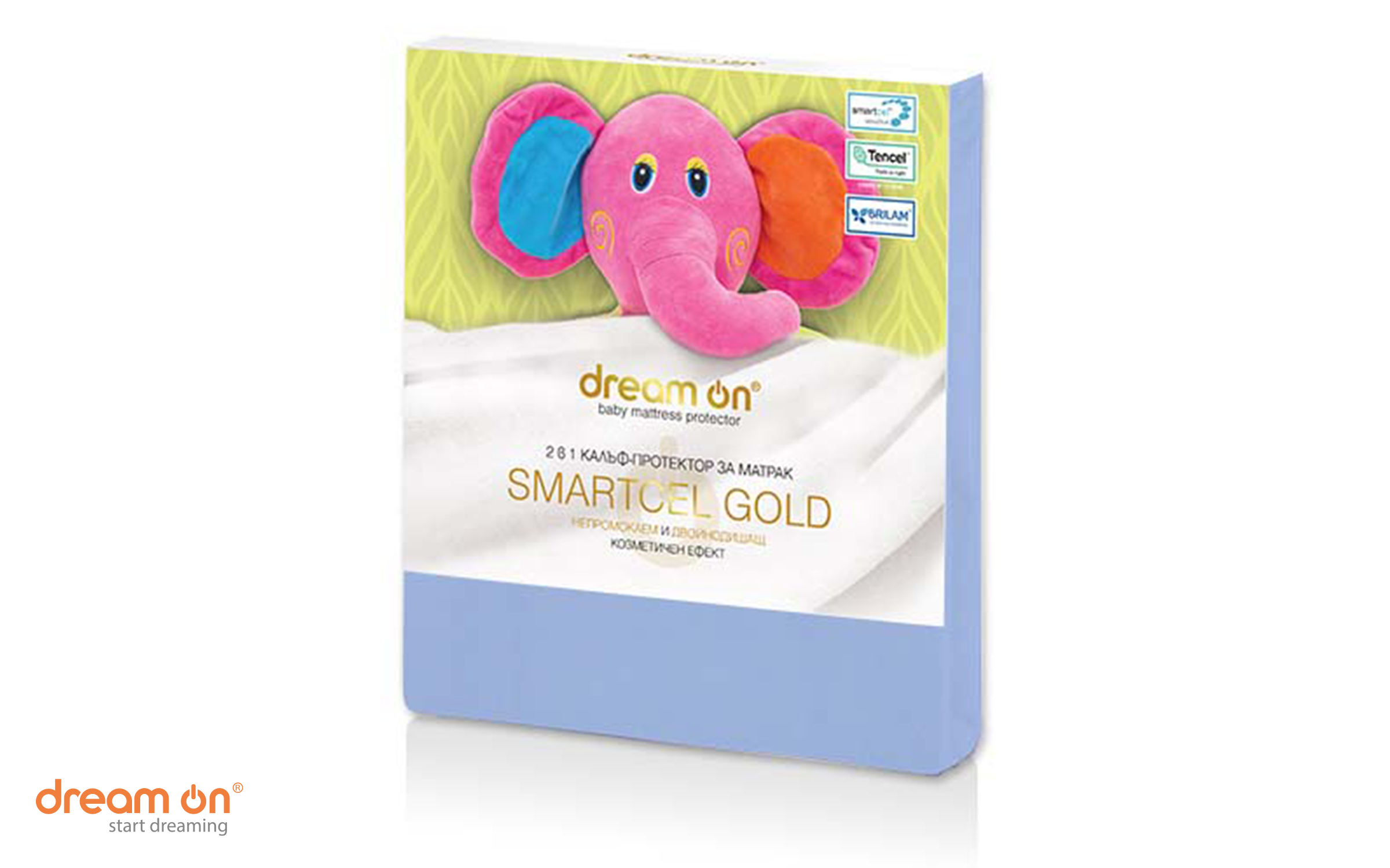Протектор за душек 60/120 Smartcel Gold, светло сива  2