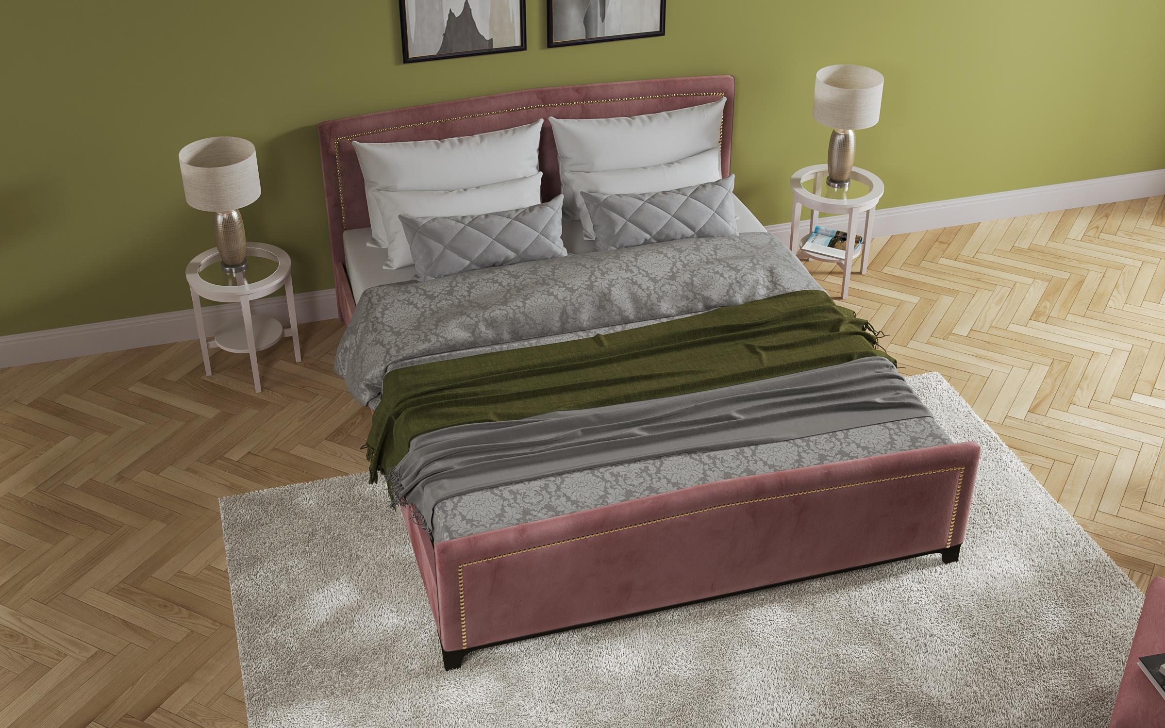 Спална Севена за двостран душек 160/200, розова  4