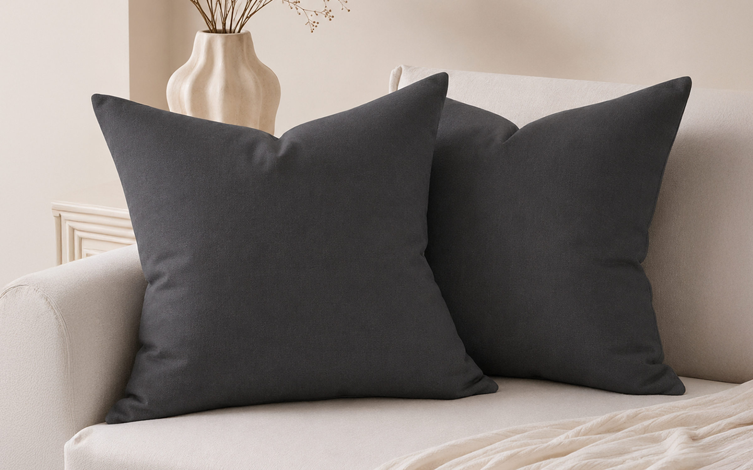 Декоративна перница Anthracite, антрацит  1