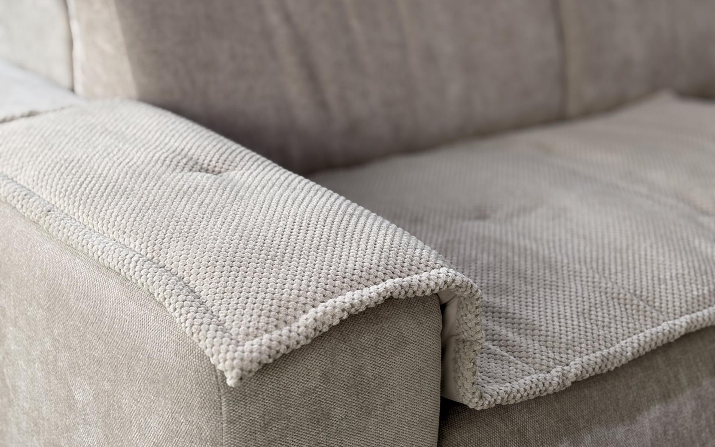 Прекривач за гарнитура 150/62 см 06841,двостран, беж  6