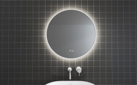 1855-80W Огледало за бања со LED осветлување thumb