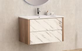 PVC шкаф за бања со мијалник ICP8050MW thumb