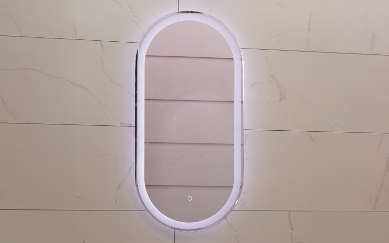 ICL 1492 Огледало за бања со LED осветлување, 40/80 см  1