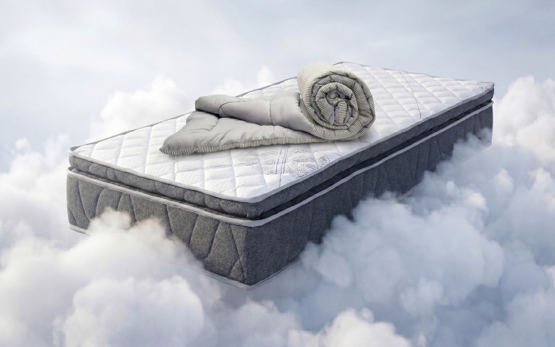 Комплет душек 160/200 + прекривка 200/220 Premium Grey + Раје,   1