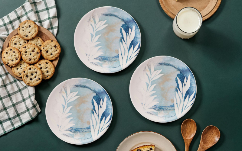 Сервис за хранење 6 делови Blue Leaf, разнобоен  1