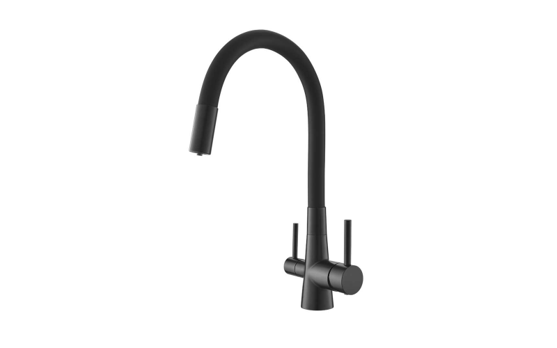 Кујнска чешма за вода за пиење ICF7107801B, црн мат  1