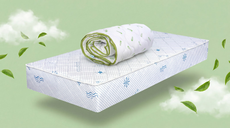 Комплет душек 144/190 + прекривка 200/220 Боди баланс + Green Tea,   1